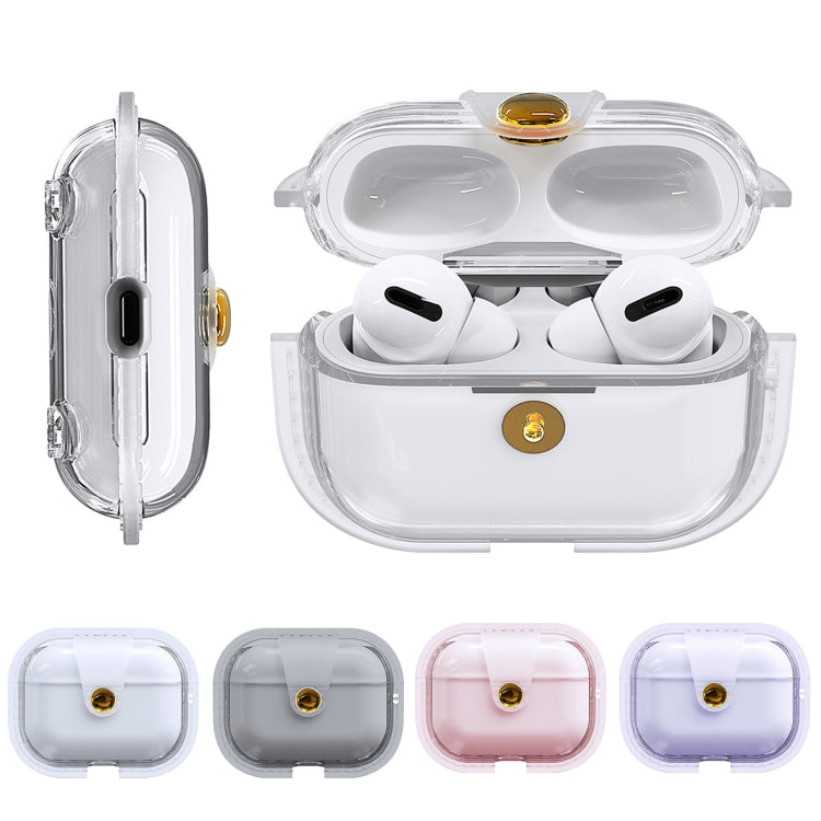 For AirPods 3 Magnetic Clear Armor TPU TWS Earphone Case(Blue)