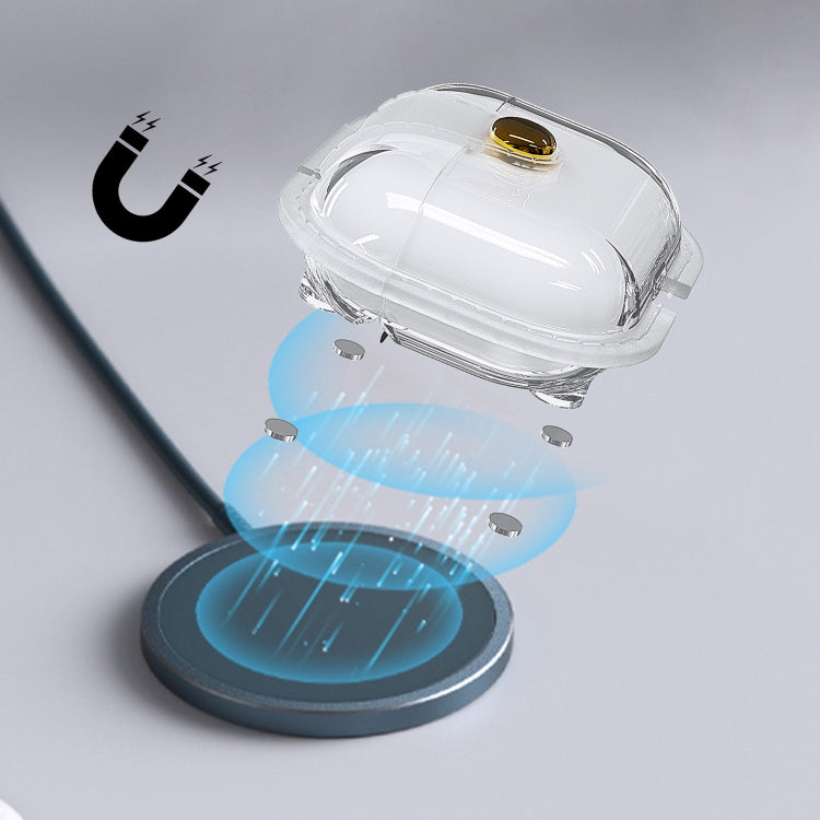 For AirPods 3 Magnetic Clear Armor TPU TWS Earphone Case(Blue)