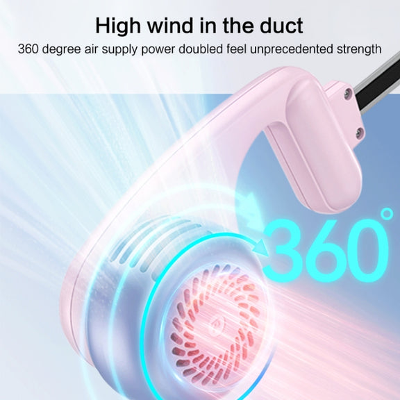 MF086 Hanging Neck Electric Fan(Pink Purple)