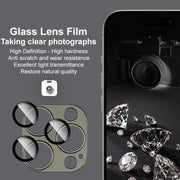 For iPhone 15 Pro Max / 15 Pro IMAK Metal Armor Premium Camera Protector Film(Black)