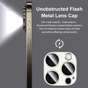 For iPhone 15 Pro Max / 15 Pro IMAK Metal Armor Premium Camera Protector Film(Black)