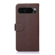 For Google Pixel 9 Pro KHAZNEH Litchi Texture Leather RFID Phone Case(Brown)