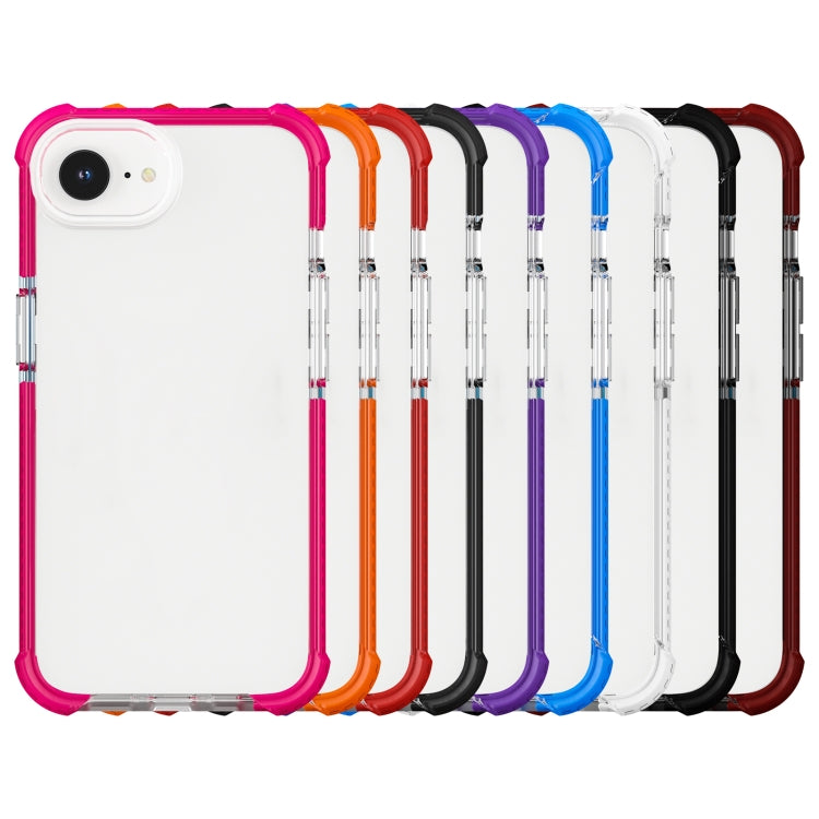 For iPhone 16e Acrylic Full Coverage Shockproof Phone Case(Red)