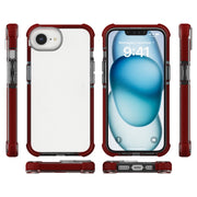 For iPhone 16e Acrylic Full Coverage Shockproof Phone Case(Brown)