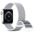 For Apple Watch Series 7 45mm Dual Hook and Loop Nylon Watch Band(Seashell) - Watch Bands by PMC TechLife | Online Shopping South Africa | PMC TechLife