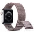 For Apple Watch 38mm Dual Hook and Loop Nylon Watch Band(Smoke Purple) - Watch Bands by PMC TechLife | Online Shopping South Africa | PMC TechLife