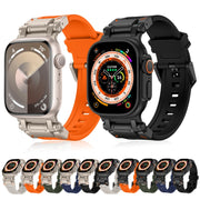 For Apple Watch 42mm Explorer TPU Watch Band(Titanium Green)