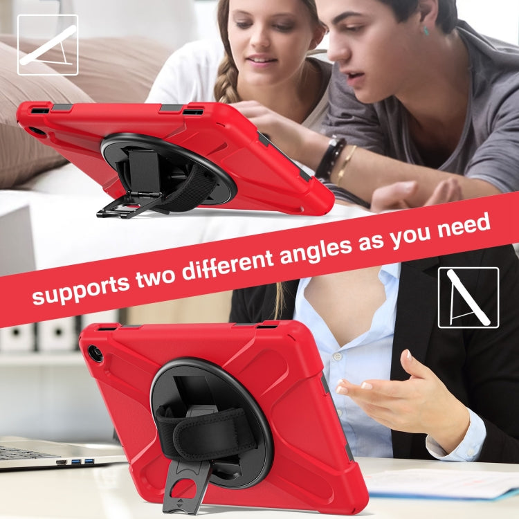 For Amazon Kindle Fire HD10 2023 Silicone Hybrid PC Full Body Tablet Case(Red)