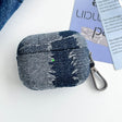 For AirPods Pro 2 Stitching Denim Cloth Bluetooth Earphone Protective Case(Light Color Lightning) - For AirPods Pro 2 by PMC Jewellery | Online Shopping South Africa | PMC Jewellery | Buy Now Pay Later Mobicred