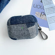 For AirPods 3 Stitching Denim Cloth Bluetooth Earphone Protective Case(Dark Color Irregular) - For AirPods 3 by PMC Jewellery | Online Shopping South Africa | PMC Jewellery | Buy Now Pay Later Mobicred