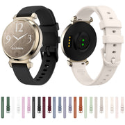 For Garmin Lily 2 Silicone Watch Band Wristband(Sand Gray)