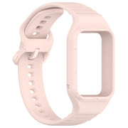 For Xiaomi Mi Band 8 Pro Solid Color Integrated TPU Watch Band(Light Pink)
