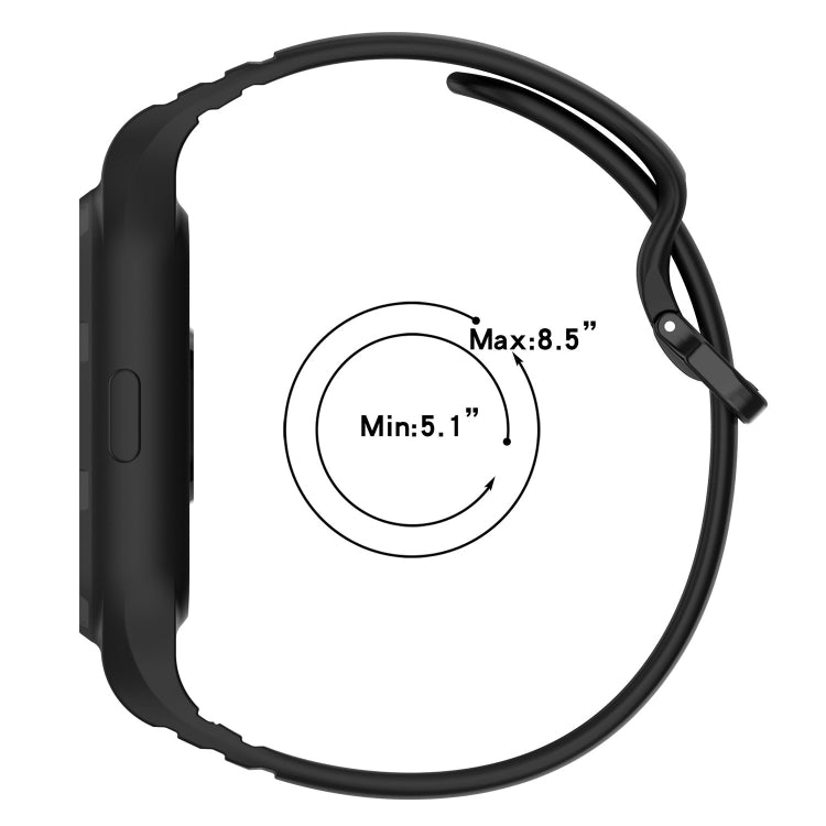 For Xiaomi Mi Band 8 Pro Solid Color Integrated TPU Watch Band(Starlight)