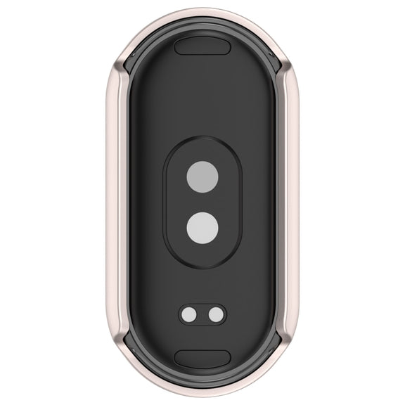 For Xiaomi Mi Band 8 Diamond Half Pack Hollow PC Watch Protective Case(Starlight)