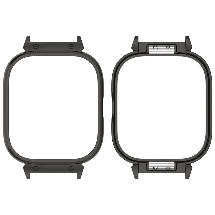 For CMF Watch Pro D395 20mm Metal Frame Watch Protective Case(Black)