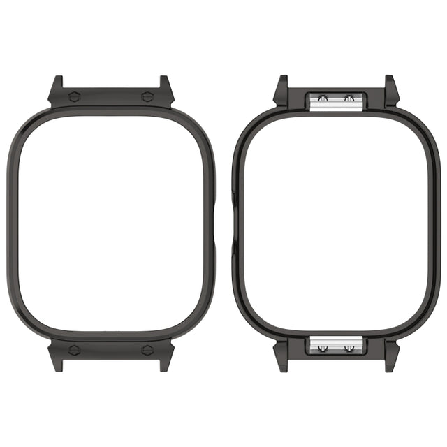 For CMF Watch Pro D395 20mm Metal Frame Watch Protective Case(Black)
