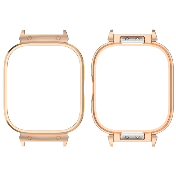 For CMF Watch Pro D395 20mm Metal Frame Watch Protective Case(Rose Gold)
