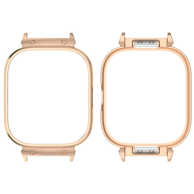 For CMF Watch Pro D395 20mm Metal Frame Watch Protective Case(Rose Gold)