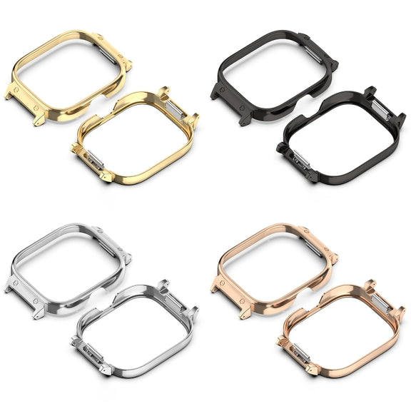 For CMF Watch Pro D395 20mm Metal Frame Watch Protective Case(Black)