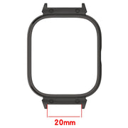 For CMF Watch Pro D395 20mm Metal Frame Watch Protective Case(Black)