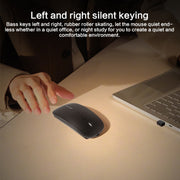 ZGA Chinchilla Dual Mode Wireless 2.4G + Bluetooth 5.0 Mouse(Silver)