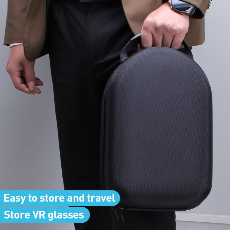 For Apple Vision Pro EVA Cloth Velvet Handle Water-resistant Host Storage Bag(Black)