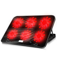 ICE COOREL Notebook Computer Base Speed Control Silent Six-fan Cooling Holder Cooling Rack, Style: Premium Edition(Dazzling Red) - Laptop Stand by PMC TechLife | Online Shopping South Africa | PMC TechLife | Buy Now Pay Later Mobicred