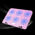 ICE COOREL Notebook Computer Base Speed Control Silent Six-fan Cooling Holder Cooling Rack, Style: Premium Edition(Charm Powder) - Laptop Stand by PMC TechLife | Online Shopping South Africa | PMC TechLife | Buy Now Pay Later Mobicred