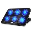 ICE COOREL Notebook Computer Base Speed Control Silent Six-fan Cooling Holder Cooling Rack, Style: Premium Edition(Black) - Laptop Stand by PMC TechLife | Online Shopping South Africa | PMC TechLife | Buy Now Pay Later Mobicred