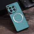 For OnePlus 12 CD Magsafe Magnetic Cloth Texture Phone Case(Light Green) - OnePlus Cases by PMC TechLife | Online Shopping South Africa | PMC TechLife