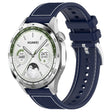 22mm Hybrid Nylon Braid Silicone Watch Band(Midnight Blue) - 22mm Bands by PMC TechLife | Online Shopping South Africa | PMC TechLife