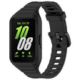 For Samsung Galaxy Fit 3 Solid Color Integrated TPU Watch Band(Black) - Watch Bands by PMC TechLife | Online Shopping South Africa | PMC TechLife