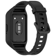 For Samsung Galaxy Fit 3 Solid Color Integrated TPU Watch Band(Black)