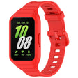 For Samsung Galaxy Fit 3 Solid Color Integrated TPU Watch Band(Red) - Watch Bands by PMC TechLife | Online Shopping South Africa | PMC TechLife