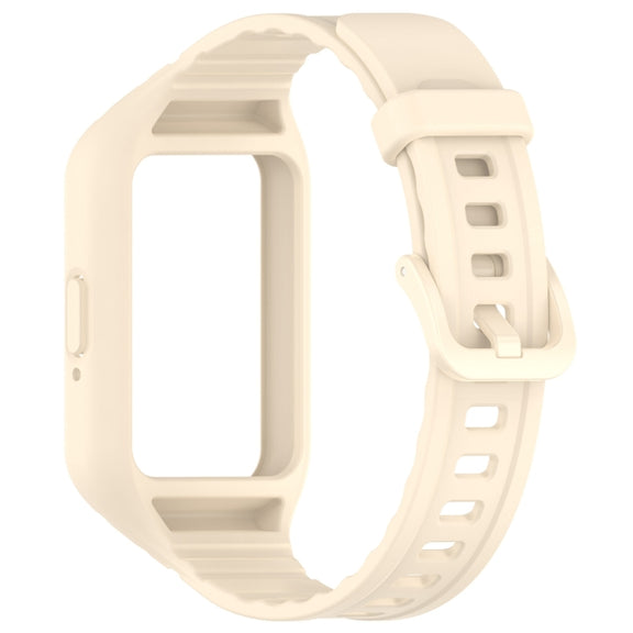 For Samsung Galaxy Fit 3 Solid Color Integrated TPU Watch Band(Starlight)