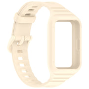 For Samsung Galaxy Fit 3 Solid Color Integrated TPU Watch Band(Starlight)