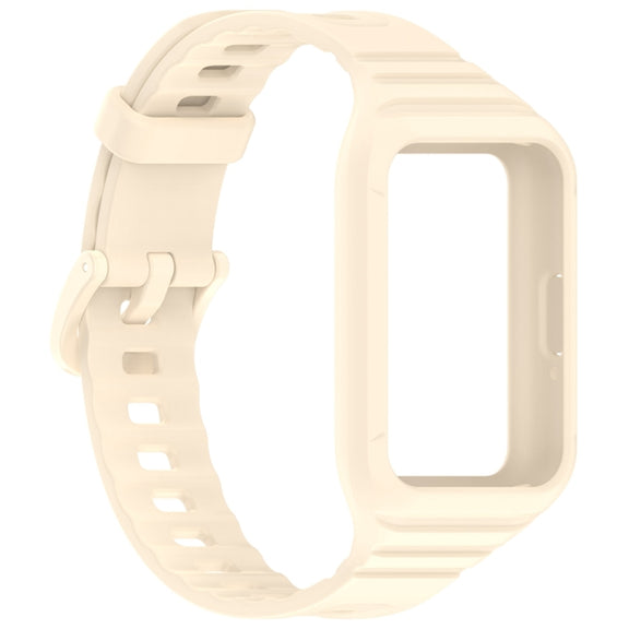 For Samsung Galaxy Fit 3 Solid Color Integrated TPU Watch Band(Starlight)