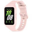 For Samsung Galaxy Fit 3 Solid Color Integrated TPU Watch Band(Light Pink) - Watch Bands by PMC TechLife | Online Shopping South Africa | PMC TechLife