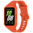 For Samsung Galaxy Fit 3 Solid Color Integrated TPU Watch Band(Orange) - Watch Bands by PMC TechLife | Online Shopping South Africa | PMC TechLife