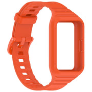 For Samsung Galaxy Fit 3 Solid Color Integrated TPU Watch Band(Orange)