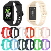 For Samsung Galaxy Fit 3 Solid Color Integrated TPU Watch Band(Light Pink)