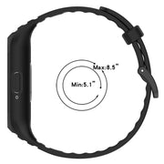 For Samsung Galaxy Fit 3 Solid Color Integrated TPU Watch Band(Dark Green)