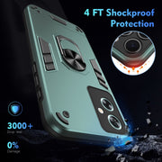 For OPPO A79 5G Shockproof Metal Ring Holder Phone Case(Green)