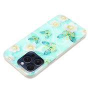 For iPhone 16 Pro Colorful Painting Pattern TPU Phone Case(Butterflies)