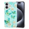 For iPhone 16 Plus Colorful Painting Pattern TPU Phone Case(Butterflies) - free shipping - PMC TechLife - Order now!