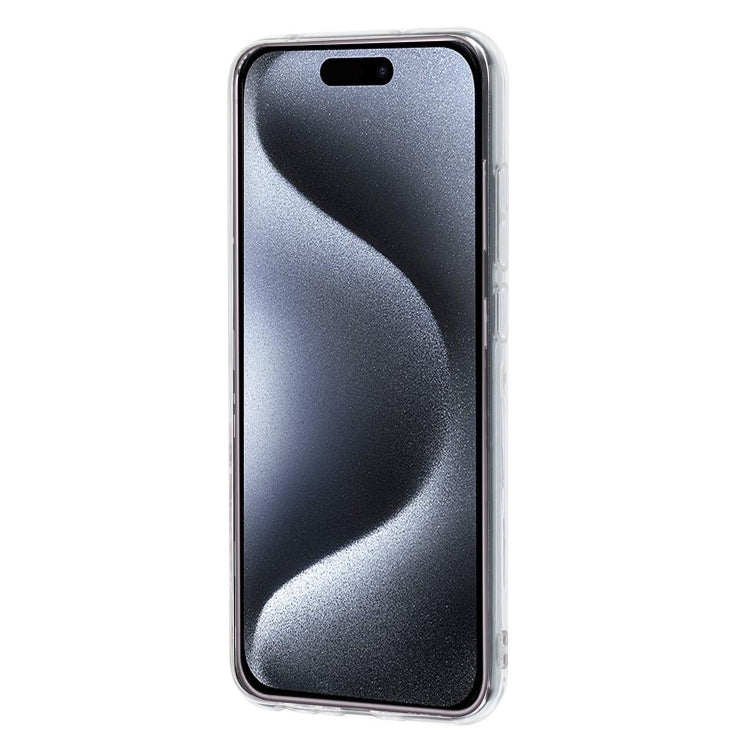 For iPhone 16 Plus Colorful Painting Pattern TPU Phone Case(Black Cat)
