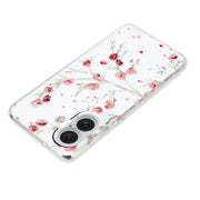 For iPhone 16 Plus Colorful Painting Pattern TPU Phone Case(Red Flowers)