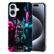 For iPhone 16 Colorful Painting Pattern TPU Phone Case(Traffic Light Cat) - iPhone 16 Cases by PMC TechLife | Online Shopping South Africa | PMC TechLife | Buy Now Pay Later Mobicred
