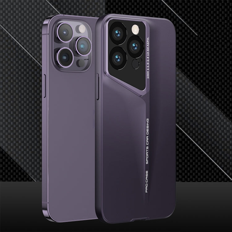 For iPhone 14 Pro Max GKK Blade Ultra-thin Full Coverage Phone Case(Purple)