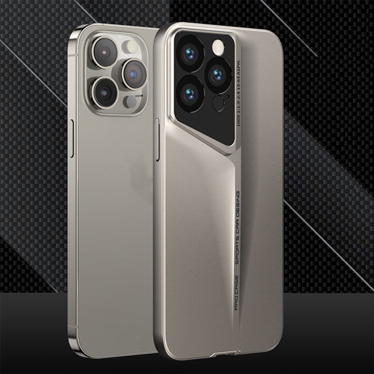 For iPhone 15 Pro GKK Blade Ultra-thin Full Coverage Phone Case(Gold)